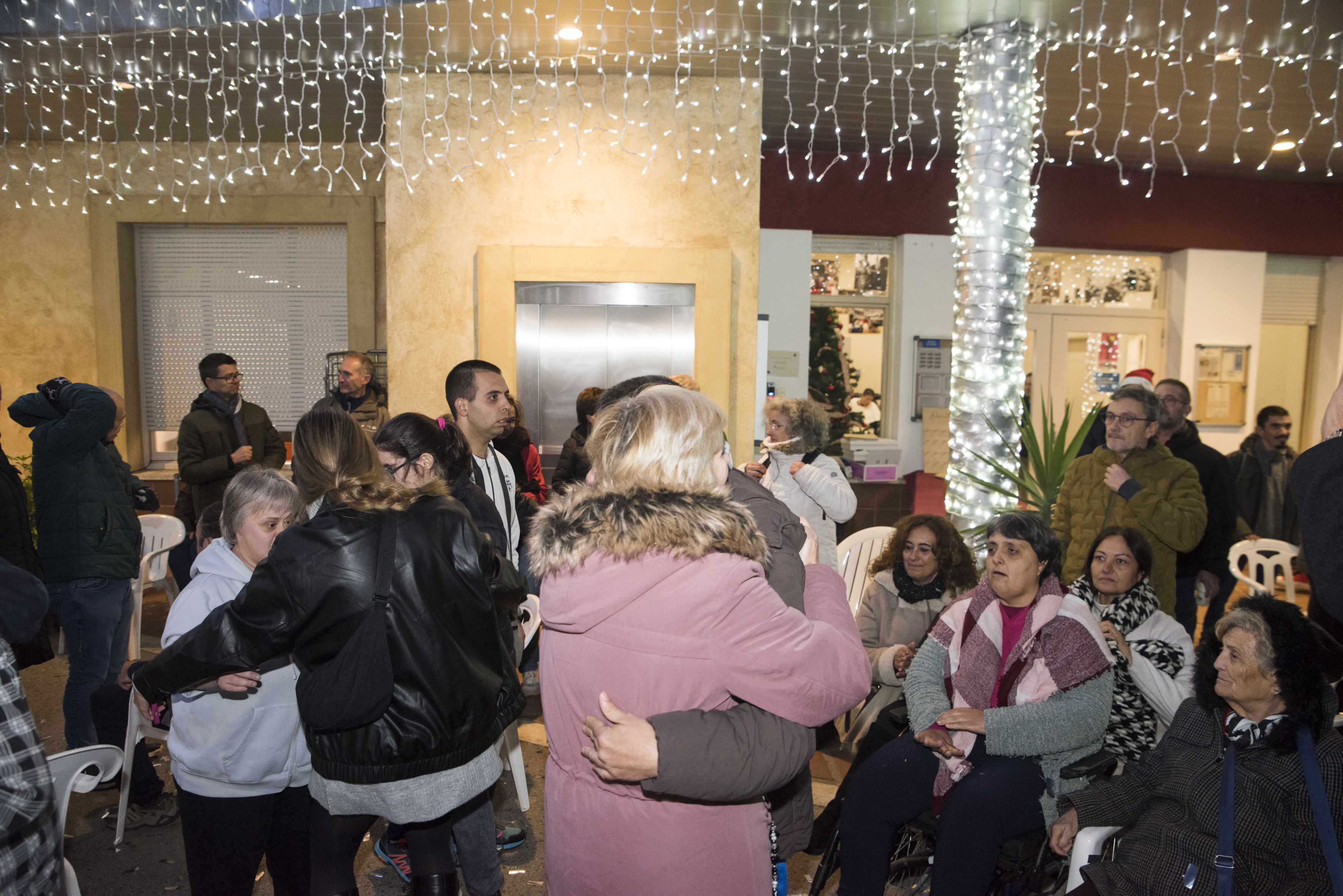 Encesa de llums de Nadal a Catalonia Fundació Creactiva. FOTO: Bernat Millet