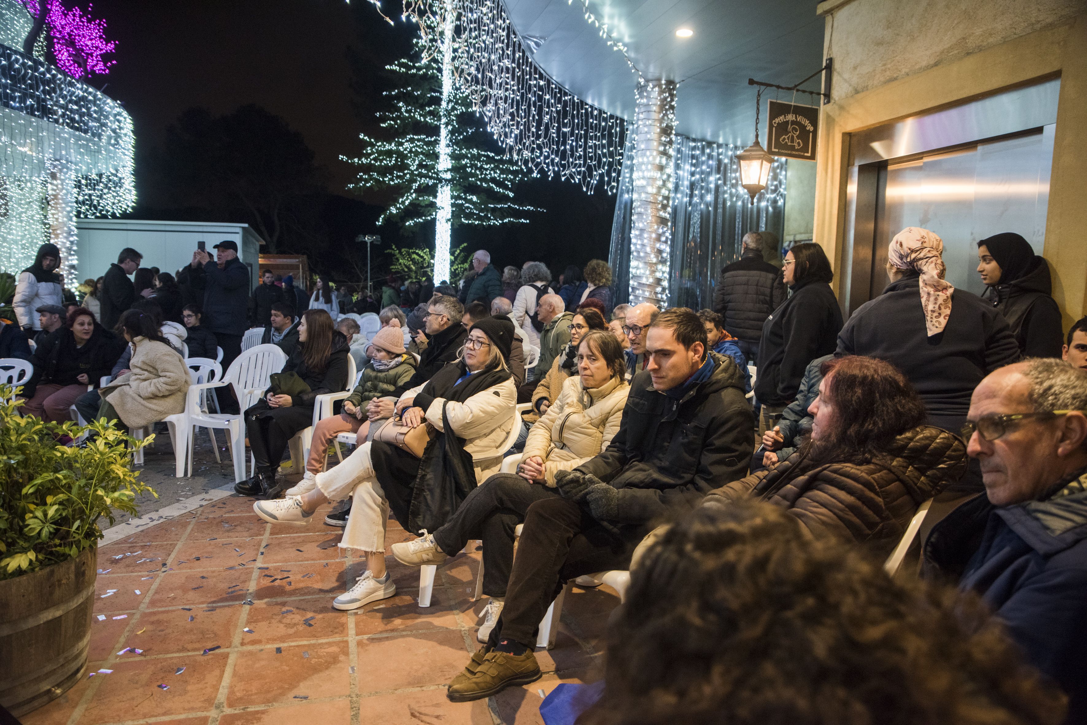 Encesa de llums de Nadal a Catalonia Fundació Creactiva. FOTO: Bernat Millet