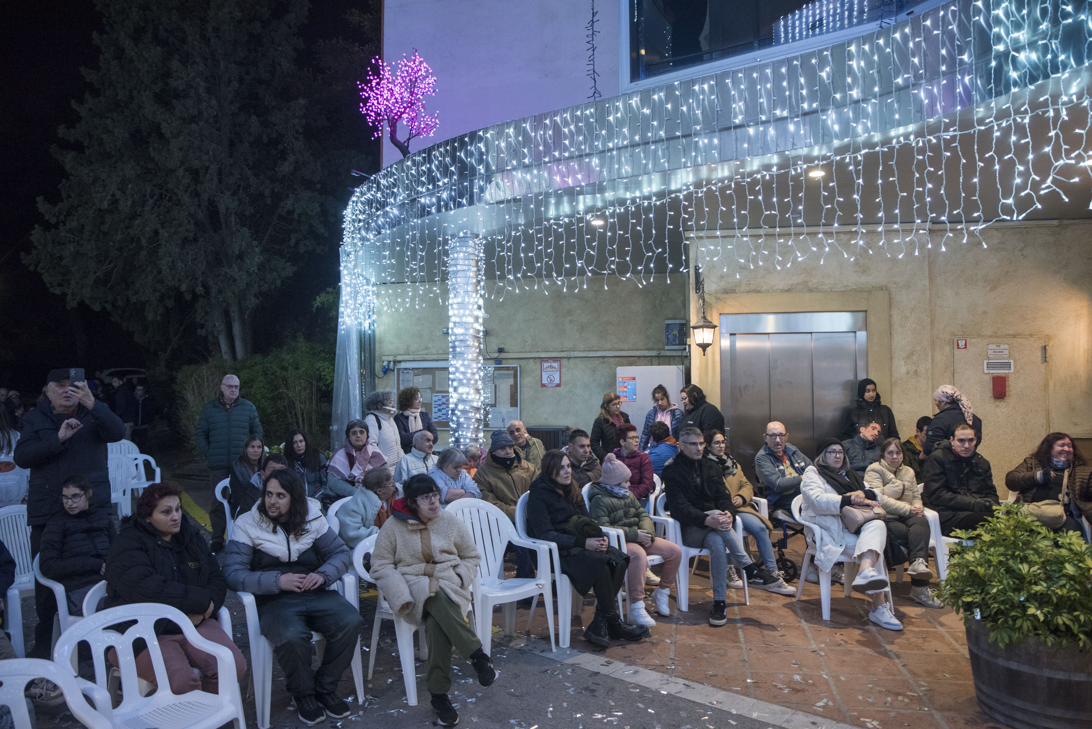 Encesa de llums de Nadal a Catalonia Fundació Creactiva. FOTO: Bernat Millet