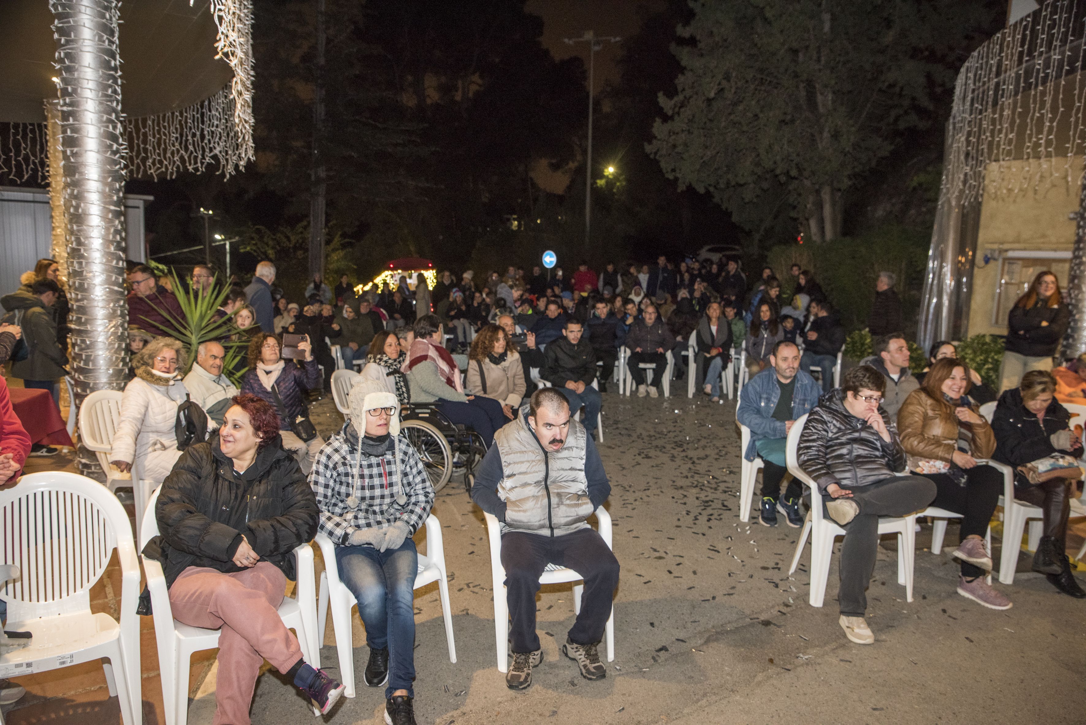 Encesa de llums de Nadal a Catalonia Fundació Creactiva. FOTO: Bernat Millet