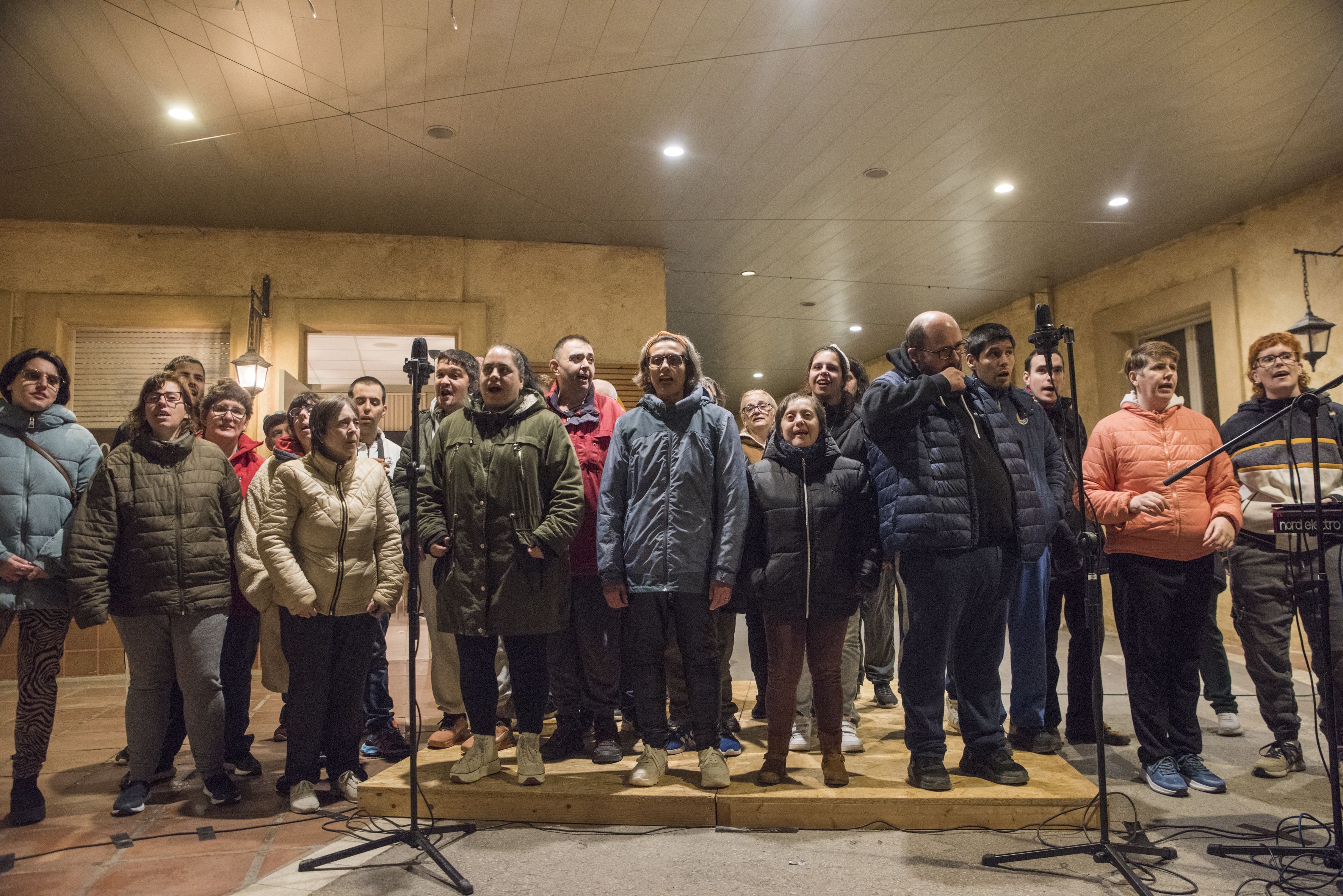 Encesa de llums de Nadal a Catalonia Fundació Creactiva. FOTO: Bernat Millet