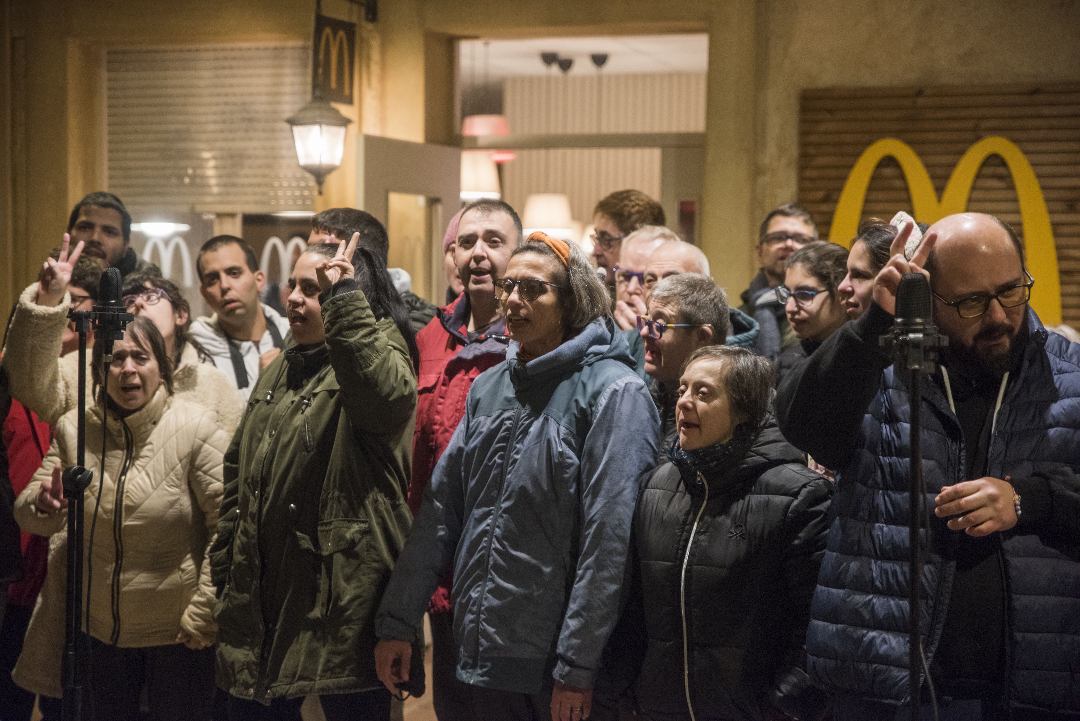 Encesa de llums de Nadal a Catalonia Fundació Creactiva. FOTO: Bernat Millet