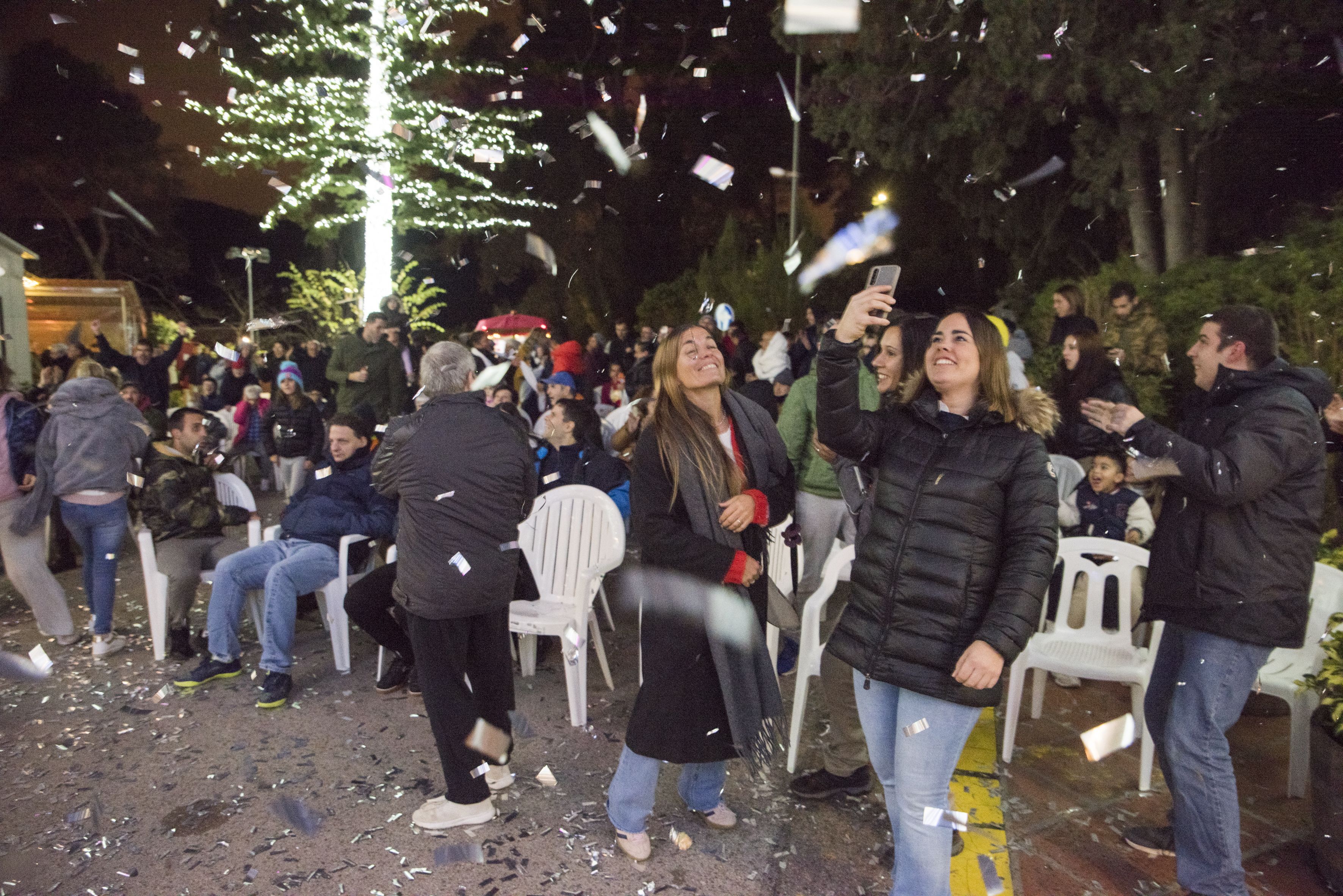 Encesa de llums de Nadal a Catalonia Fundació Creactiva. FOTO: Bernat Millet