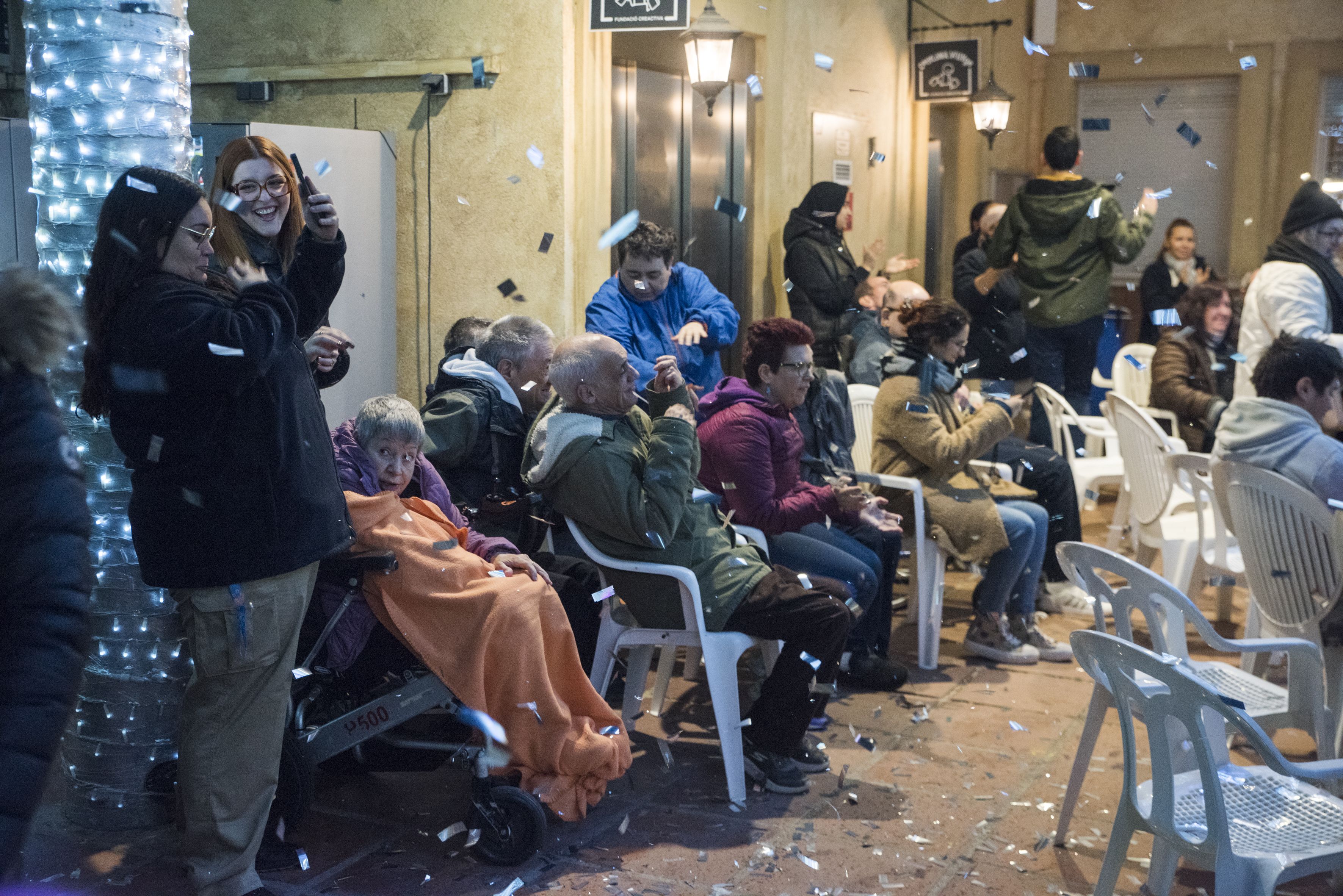 Encesa de llums de Nadal a Catalonia Fundació Creactiva. FOTO: Bernat Millet