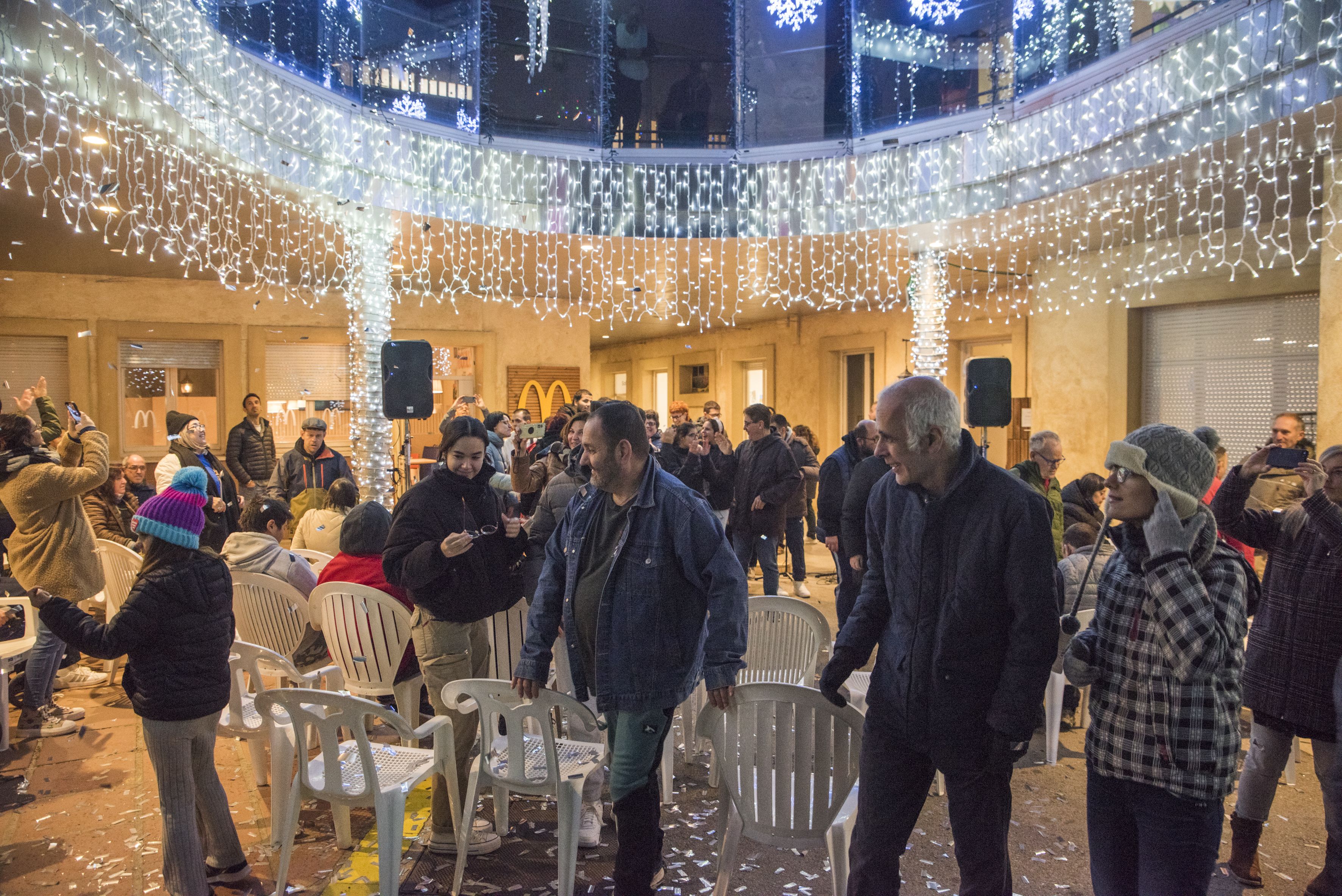 Encesa de llums de Nadal a Catalonia Fundació Creactiva. FOTO: Bernat Millet