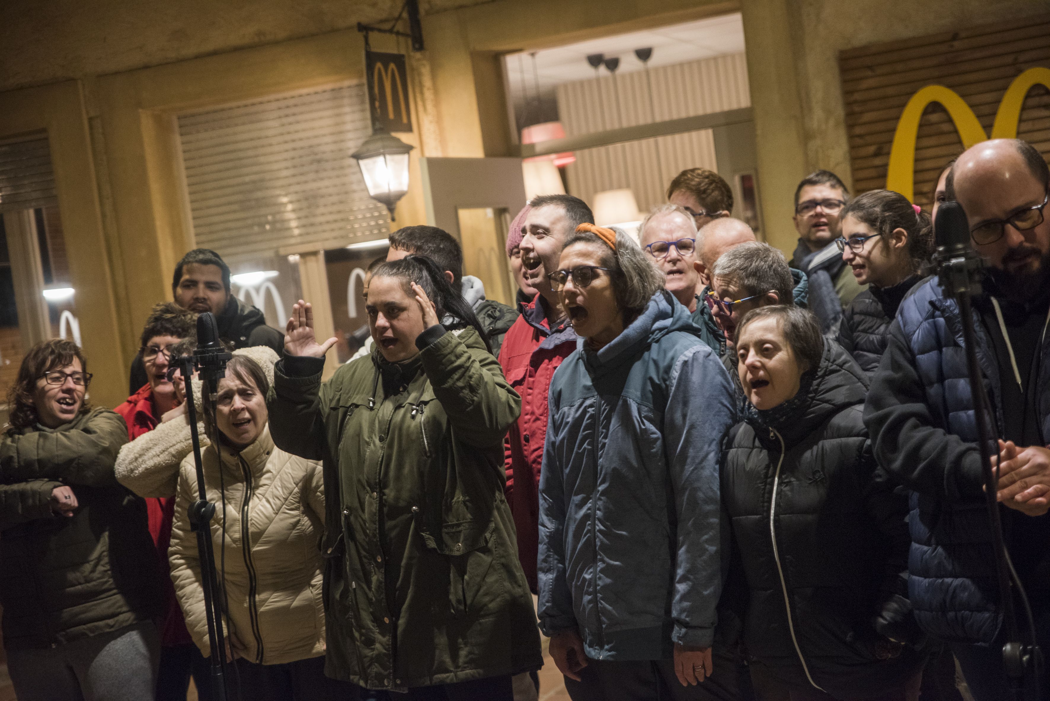 Encesa de llums de Nadal a Catalonia Fundació Creactiva. FOTO: Bernat Millet