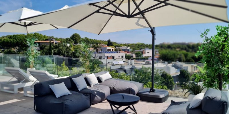 Interiorisme en una terrassa d'un habitatge. FOTO: Cedida