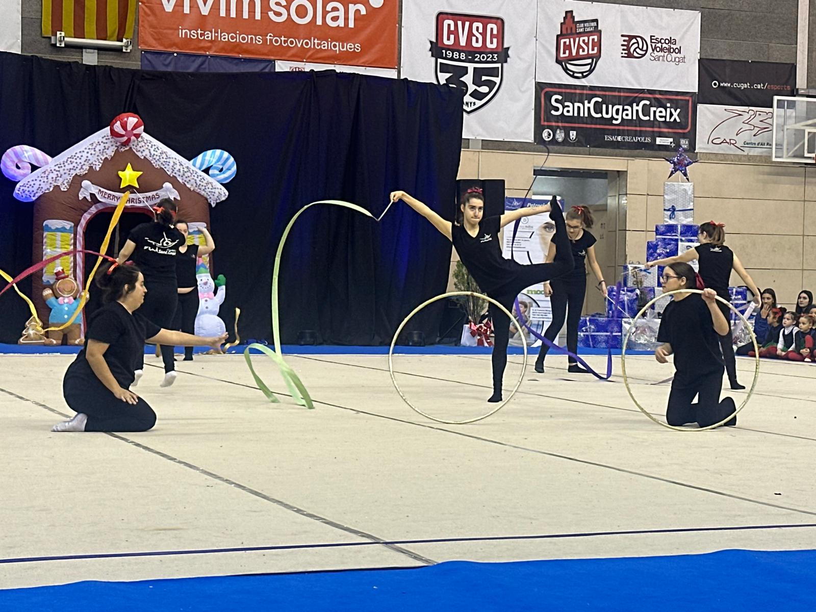 Grup de gimnàstica inclusiva del Club Gimnàstica Rítmica i Estètica Sant Cugat. FOTO: Lluna Fabregat