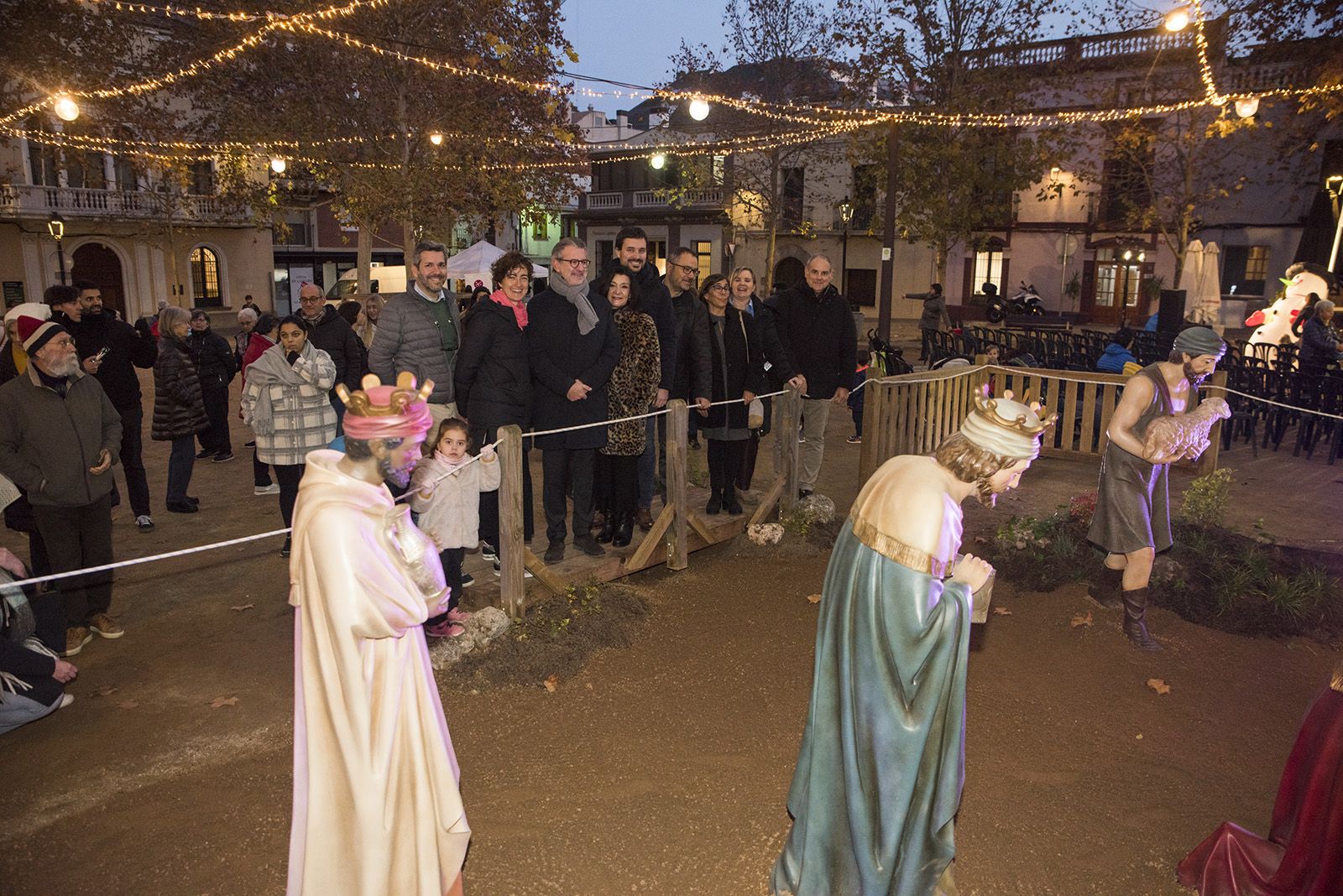 Inauguració del pessebre de la Plaça Barcelona. FOTO: Bernat Millet