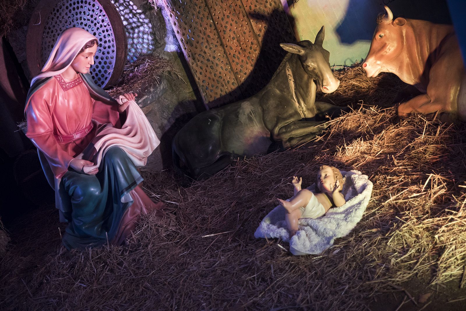 Pessebre de la Plaça Barcelona. FOTO: Bernat Millet.