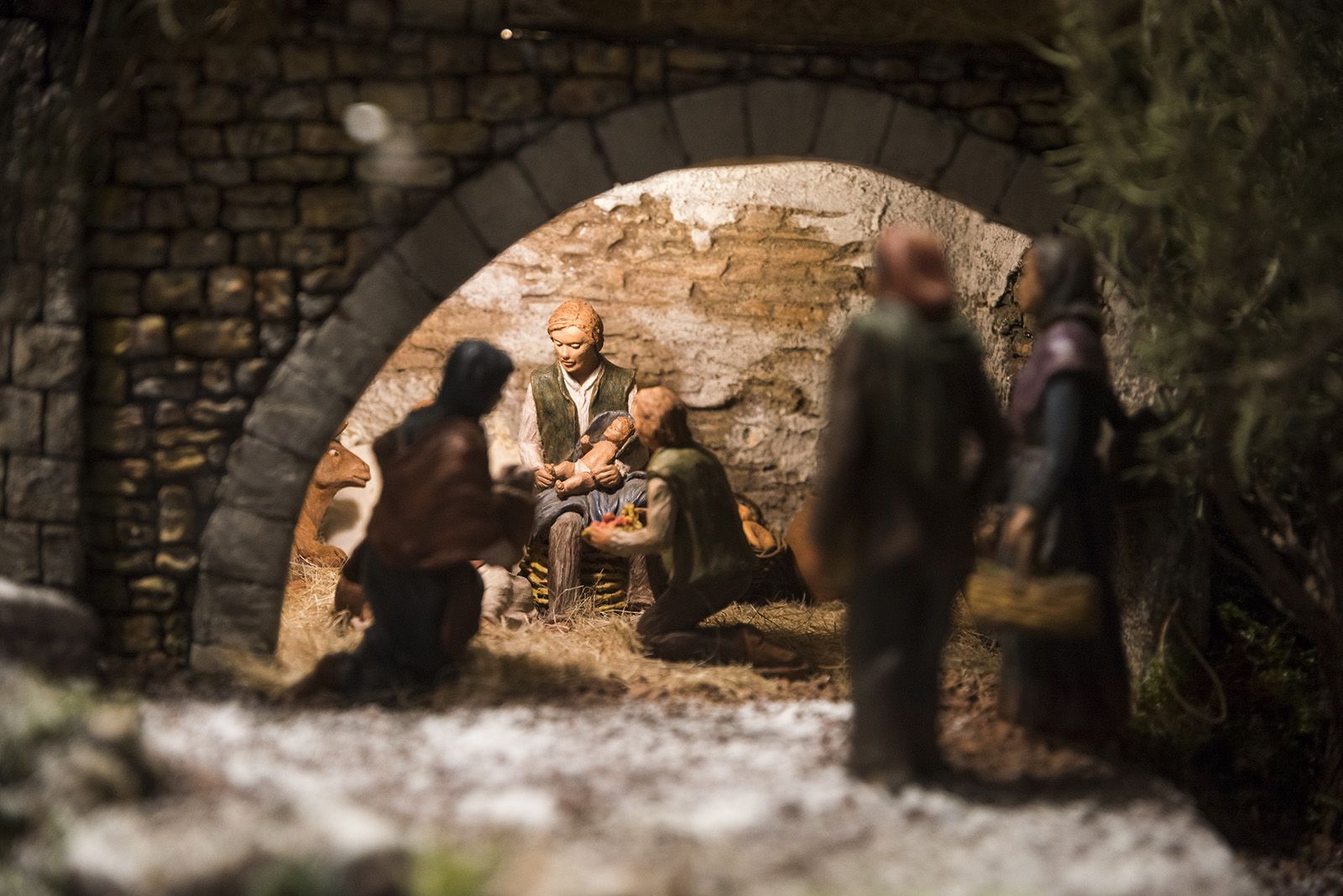 Pessebre de l'Esglesia del Monestir. FOTO: Bernat Millet.