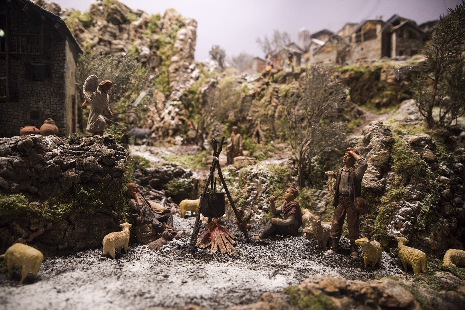 Pessebre de l'Esglesia del Monestir. FOTO: Bernat Millet.