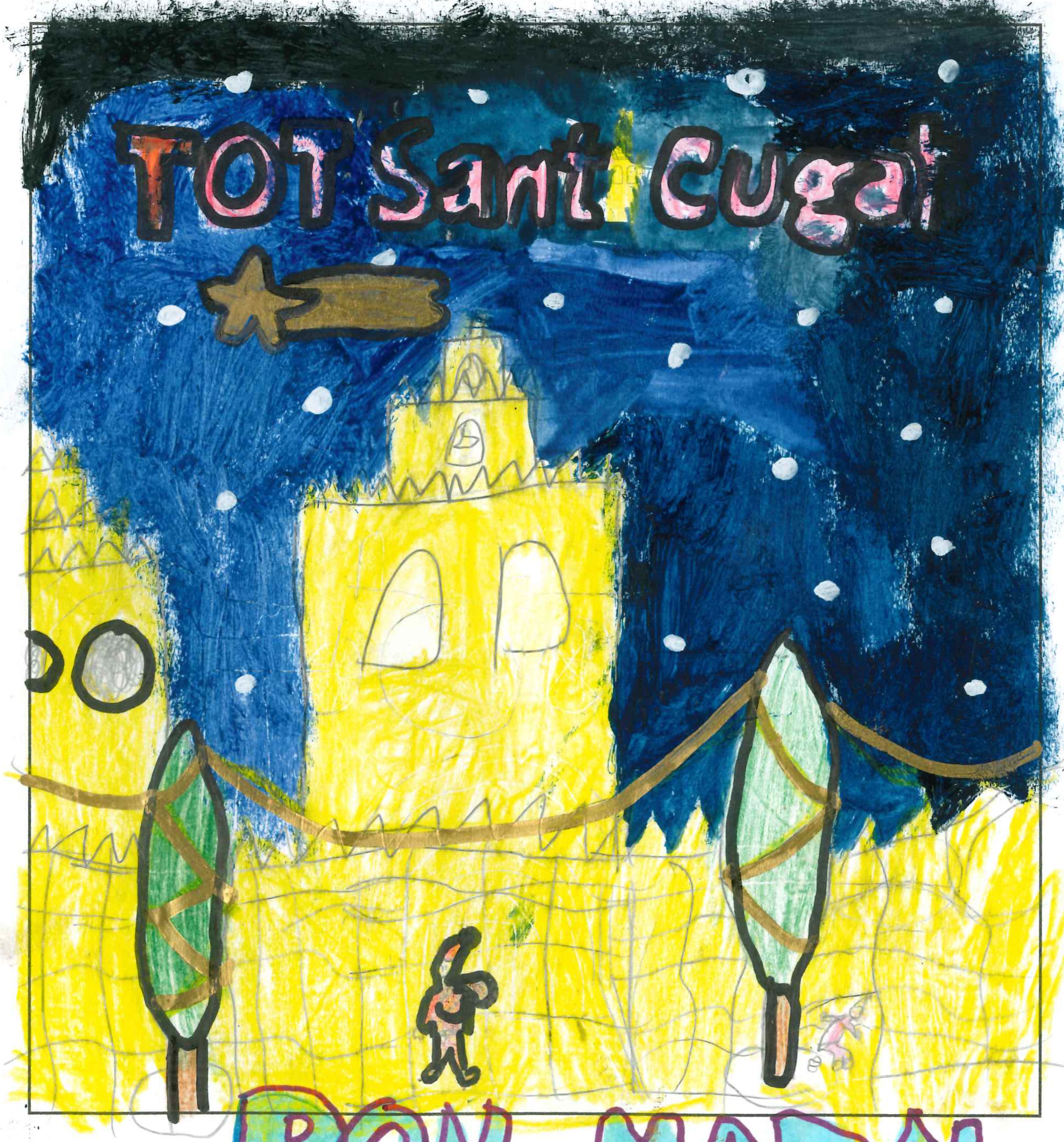 Postal de l'Escola Avenç del concurs del TOT Sant Cugat 