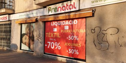 Façana de la botiga de nadons de Sant Cugat Prénatal. FOTO: TOT 