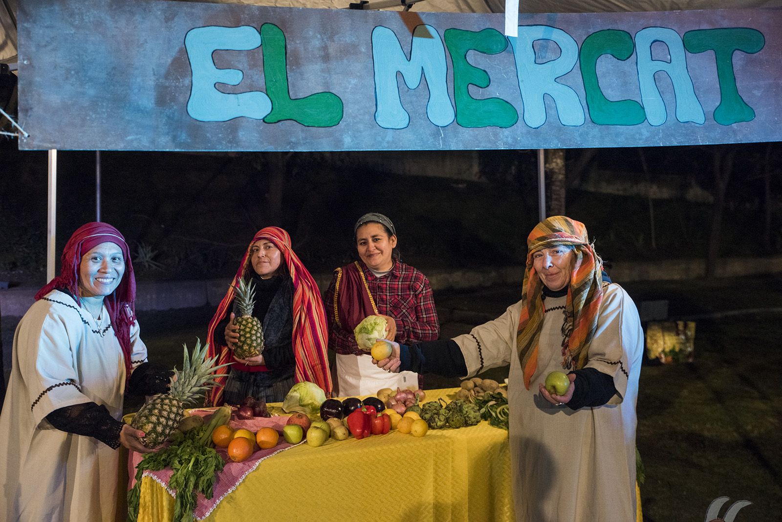 Pessebre Vivent participatiu. FOTO: Bernat Millet.