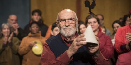 Eduard Jener, nou Gall d'Honor de Pedra i Sang. FOTO: Bernat Millet