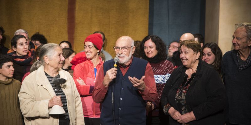 Eduard Jener, nou Gall d'honor de Pedra i Sang. FOTO: Bernat Millet