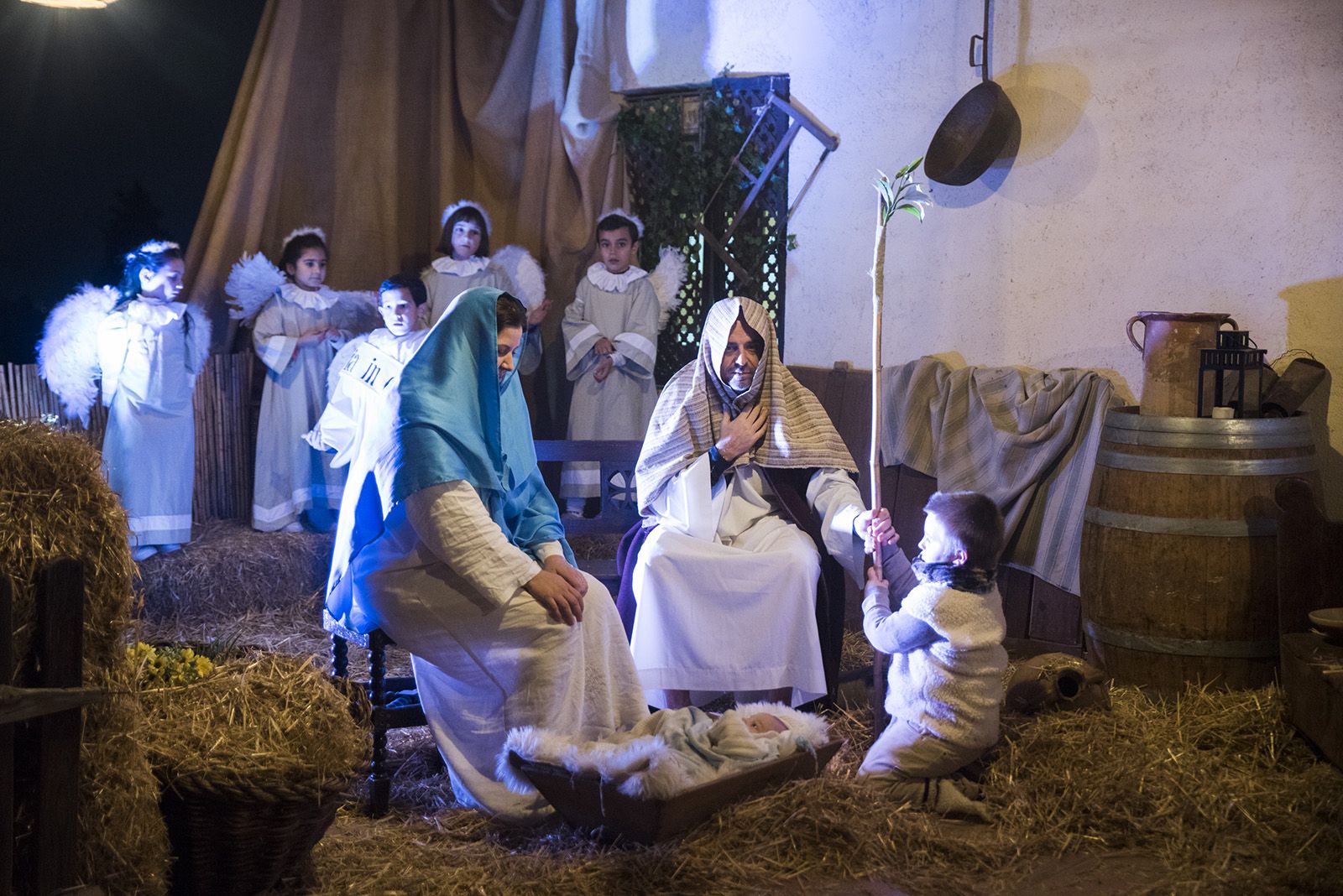 Pessebre vivent de Sant Cebrià. FOTO: Bernat Millet.