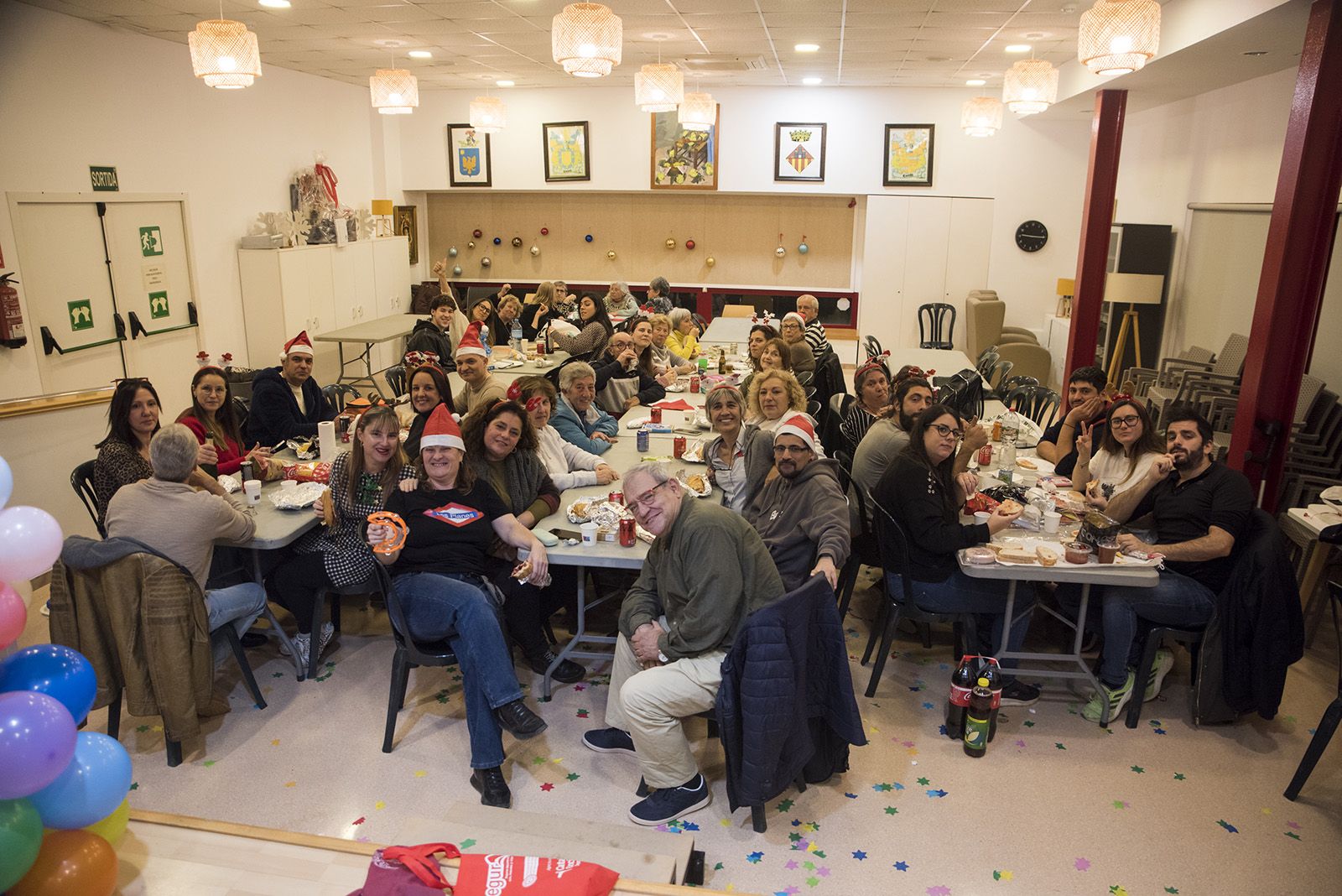 Sopar i quinto de nadal de Les Planes. FOTO: Bernat Millet.