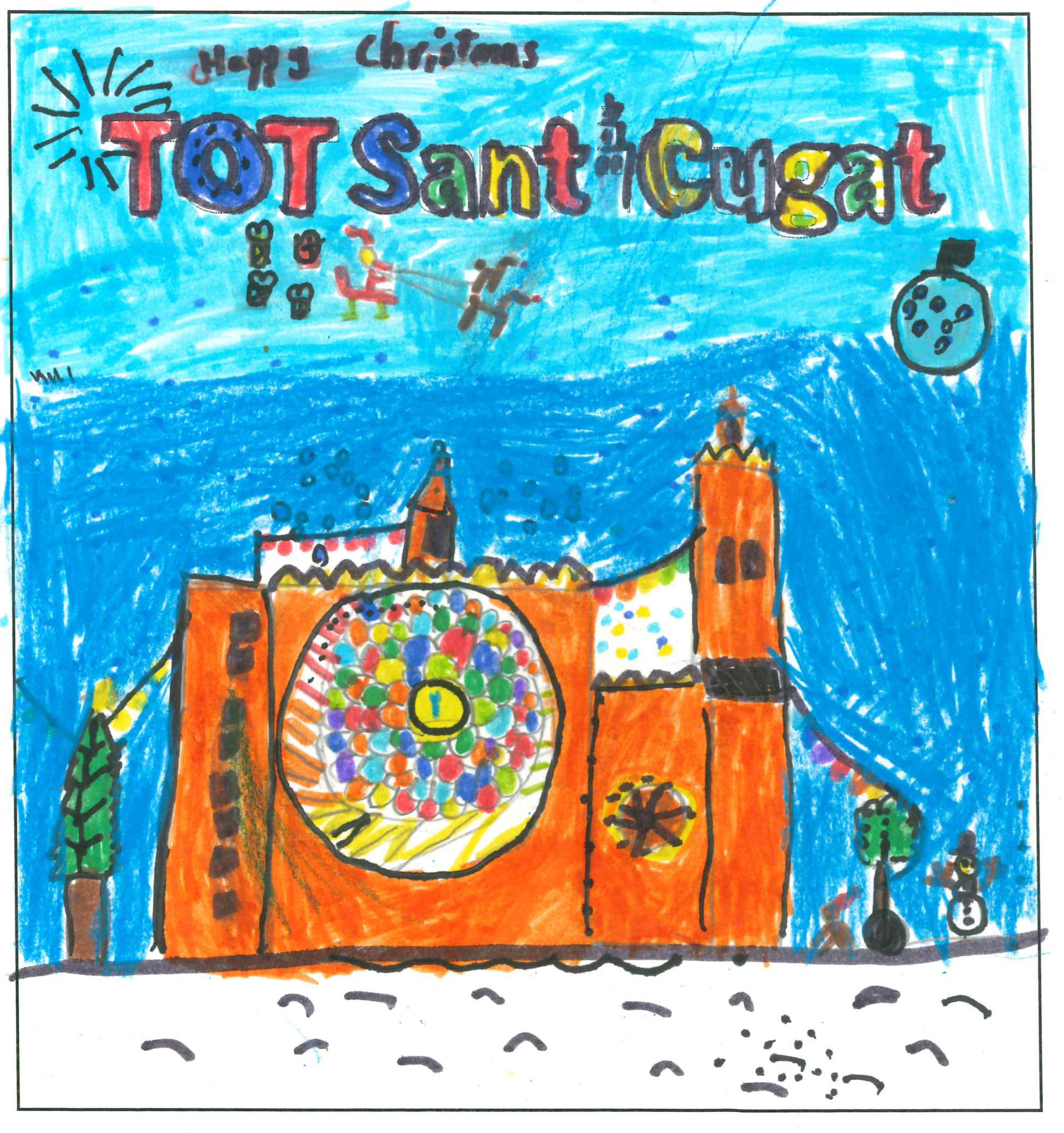 Postal de l'Europa International School Institut del concurs del TOT Sant Cugat 