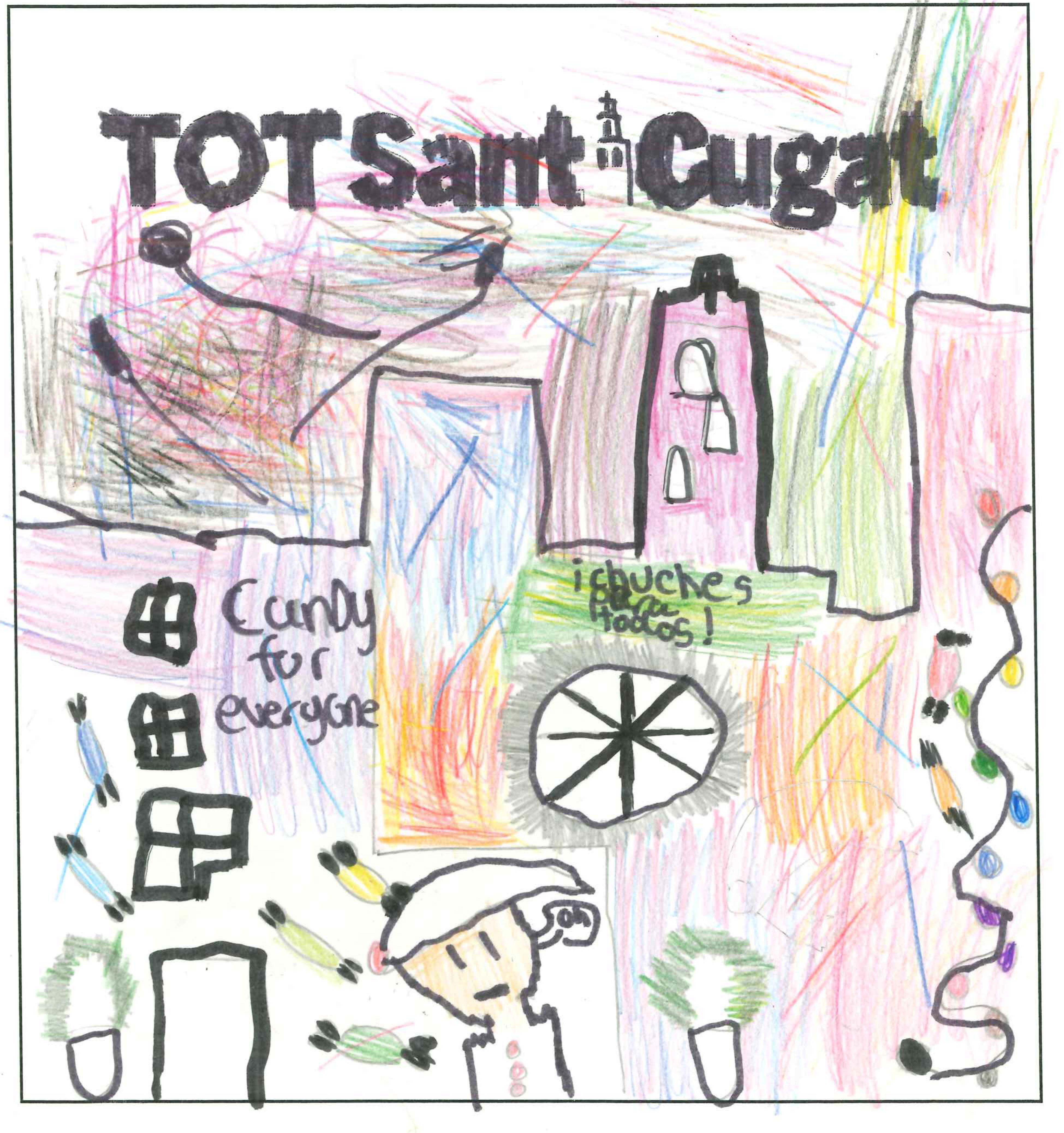 Postal de l'Europa International School Institut del concurs del TOT Sant Cugat 