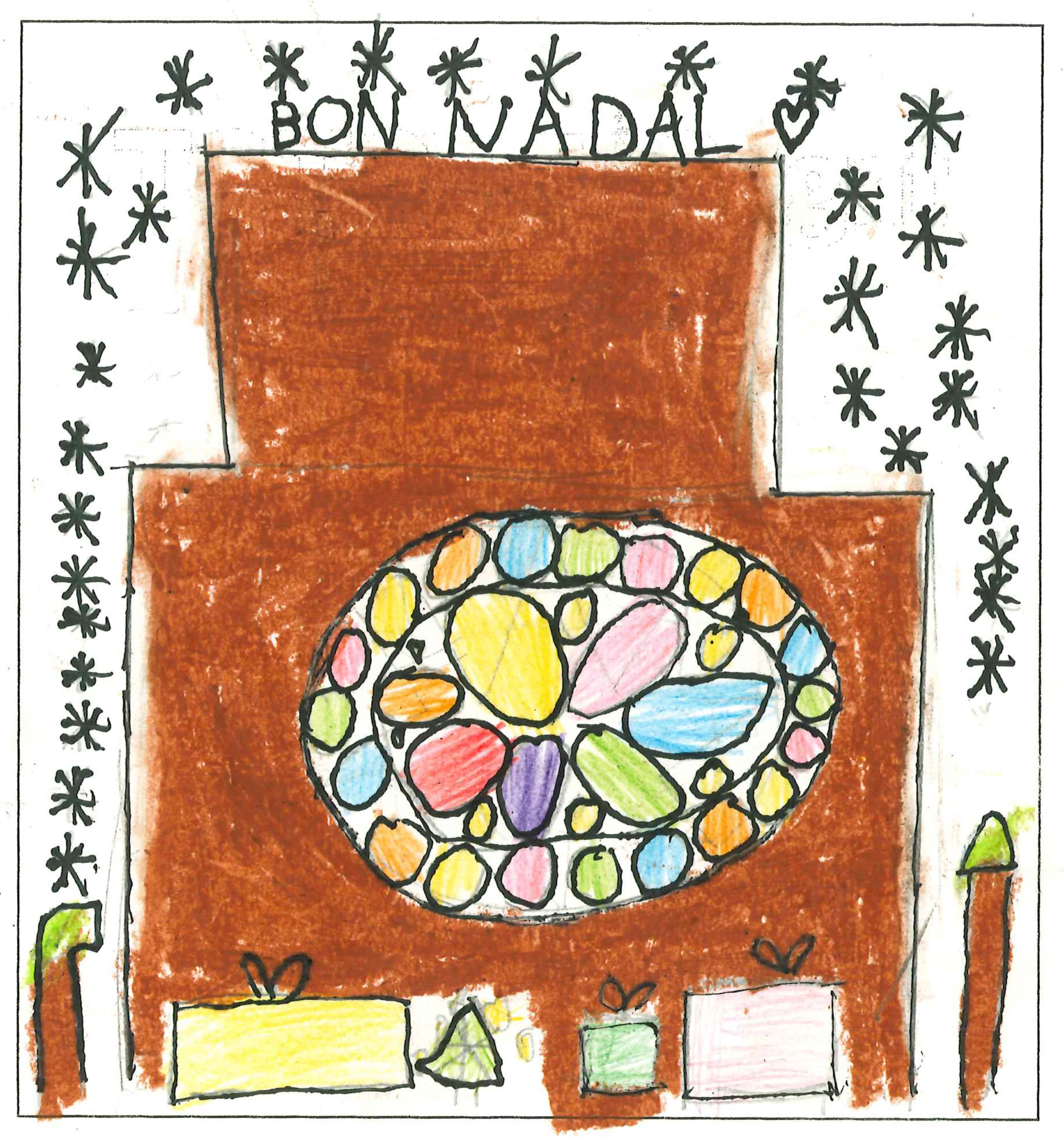 Postal de l'Escola Pins del Vallès del concurs del TOT Sant Cugat