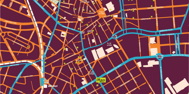 Mapa pessebres a les finestres 2024