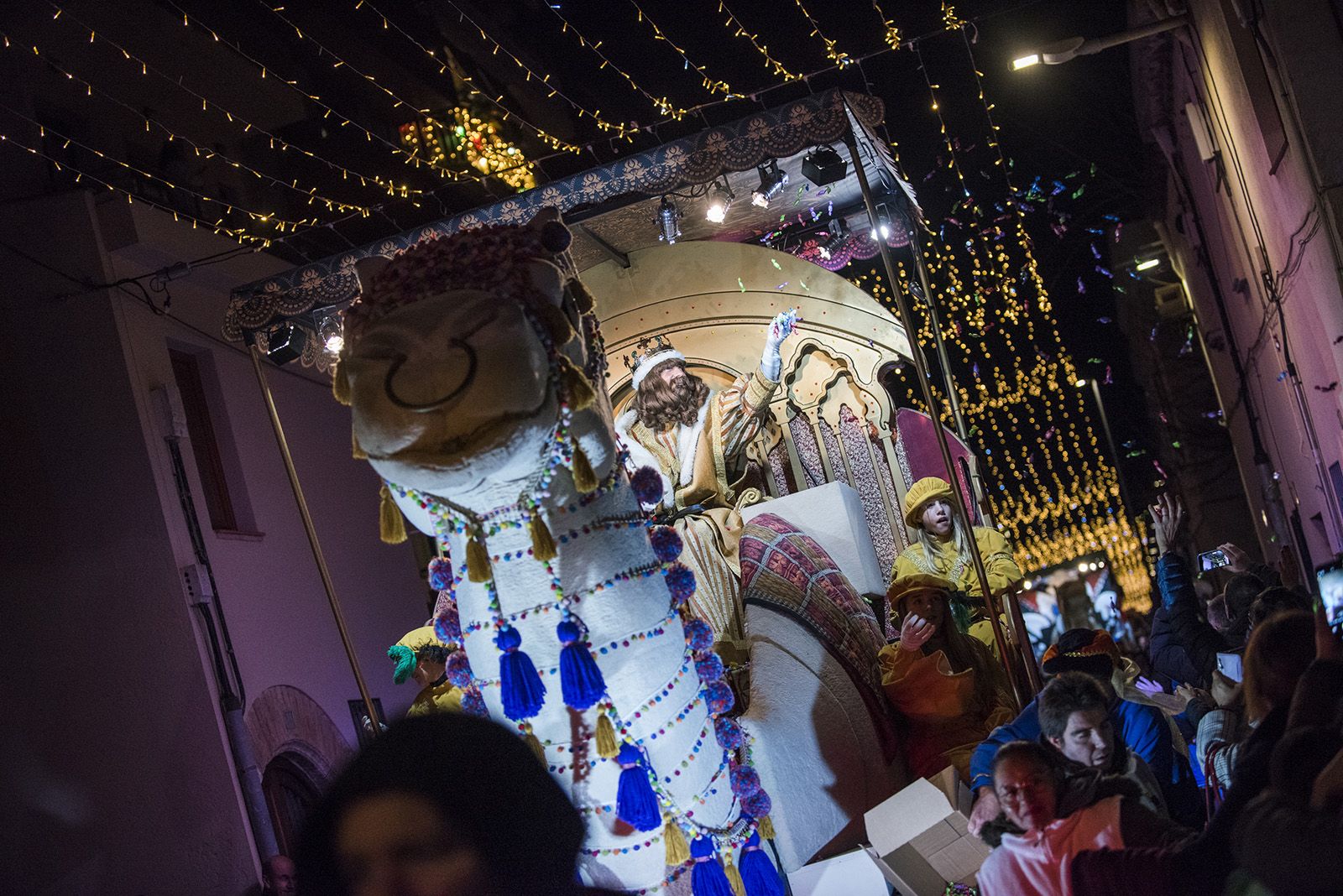 Cavalcada dels Reis d'Orient a Sant Cugat. FOTO: Bernat Millet.