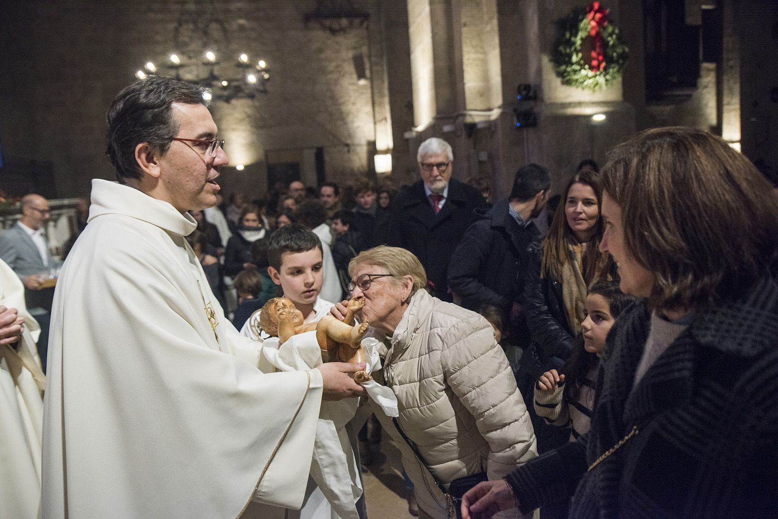 Adoració dels Reis d'Orient al nen Jesús. FOTO: Bernat Millet.